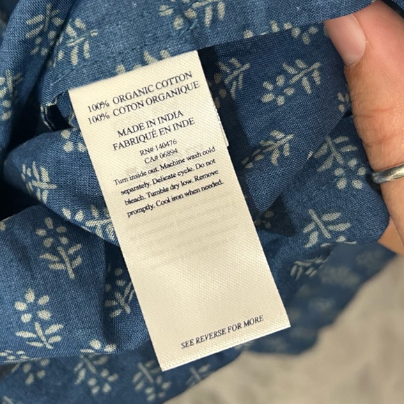 Faherty Lyla prairie boho peasant dress NWT - Picture 9 of 14